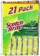 Scotch-Brite Heavy Duty Scrub Sponge, 21-Count