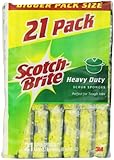 Scotch-Brite Heavy Duty Scrub Sponge, 21-Count