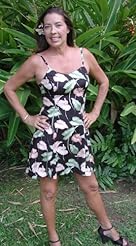 Empire Princess Seams   Waistline General Print Rayon Above the Knee Short Fitted Mini Dress 