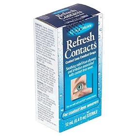 Refresh Contacts Contact Lens Comfort Drops, 0.4 Fluid Ounces (12 ml)