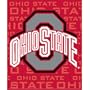 Ohio State Buckeyes NCAA Light Weight Fleece Blanket (031 Series) (50x60")"