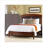 Modus Furniture Brighton King Size Leatherette Low Profile Sleigh Bed, Cinn ....