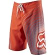 Fox Racing V3 Youth Boys Boardshort Surf Swimming Shorts w/ Free B&F Heart Sticker Bundle - Orange Flame