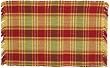 100% Cotton Flat Weave Rug Plaid 2 X 3