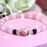 PINK KISS★もっともっと愛が欲しい貴女へ・・★愛が溢れる幸ある人生★愛される喜び★ラブ注入パワーストーン★天然石ブレスレット【送料無料】 約19cm
