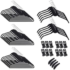 50 Piece Flocked Hanger Set