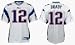 Tom Brady New England Patriots #12 Authentic Reebok NFL Football Jersey (White)