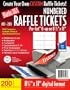 Blanks/USA Pre-Cut Numbered Raffle Tickets (TKS20X9WH)