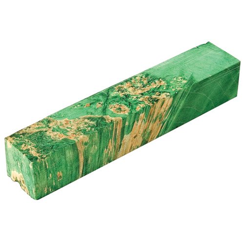Elder : Box elder Burl Pen Blank Teal