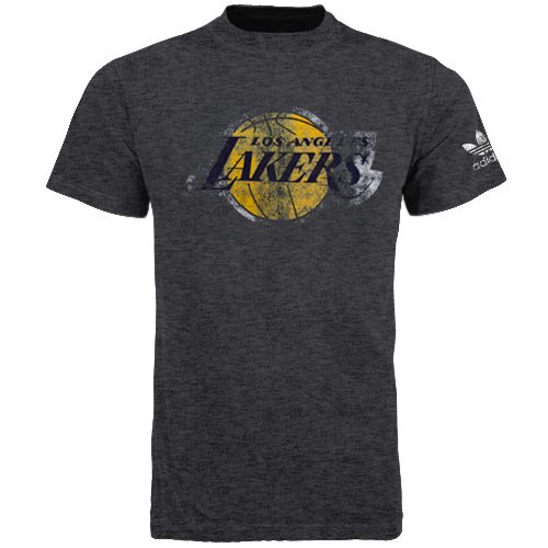 NBA Los Angeles Lakers Better Logo Tri Blend Tee (Black, XX-Large)