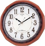 リズム時計｜CITIZEN (シチズン) 掛け時計 ネムリーナピュアM693 電波時計 4MY693-023