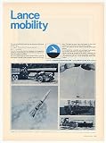 1967 LTV Aerospace Lance Battlefield Missile Photo Print Ad