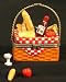 Wine & Cheese Picnic Basket Hinged Trinket Box