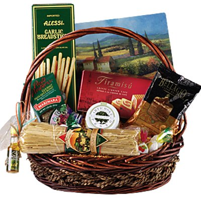 Buon Appetito, Gourmet Gift Basket by Chocolate Tray