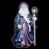 Wizard with Crystal Staff and Protective Dagger