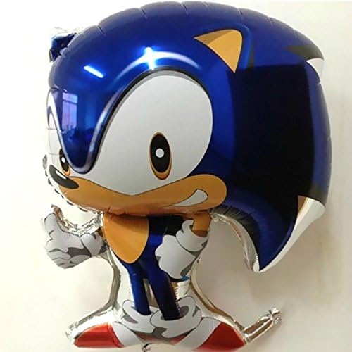 5pcs 3D Sonic Foil Balloons Girls Anime Globos Happy Birthday Party Decoration Kids Helium Lantern Ballons Globos Balao Ballons