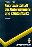 Produkt-Bild: Finanzwirtschaft des Unternehmens und Kapitalmarkt (Springer-Lehrbuch)
