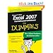 Excel 2007 Formeln und Funktionen f�r Dummies: Bringen Sie Excel in Form, damit Ihre Tabellen funktionieren