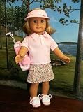 PINK GOLF SET - Fits American Girl 18" Doll Clothes 10 PCS - American Girl Locker