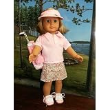 PINK GOLF SET - Fits American Girl 18" Doll Clothes 10 PCS - American Girl Locker