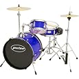 Pulse 3-Piece Deluxe Junior Drum Set Metallic Blue