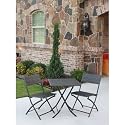 Catalina 3 Piece Outdoor Table and Chair Set Finish: Antique Brown
