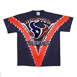Houston Texans Logo V Tie Dye T-shirt