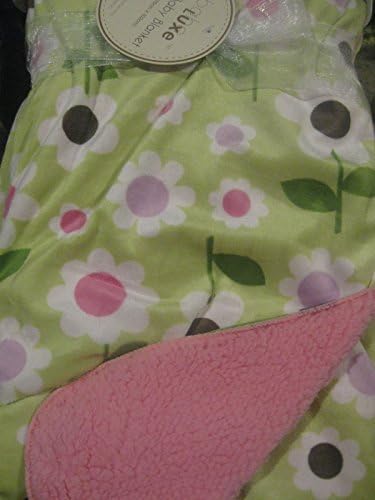 Babe Luxe baby girl soft flower blanket 30" X 40"