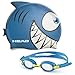 Head Kid's Swim Cap and Goggle Set in Blue