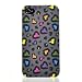 ATC Colorful Plastic Scrawl Heart-Shaped Skin Hard Case Cover for Apple iphone 4 iphone 4S with Sreen Protector