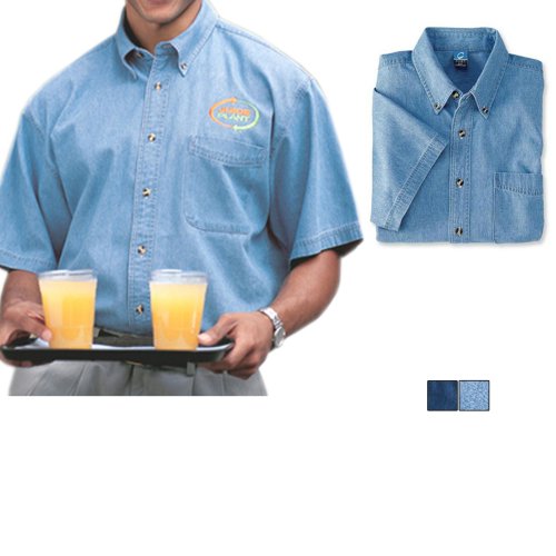 Port & Company Men's Short Sleeve Value Denim Shirt