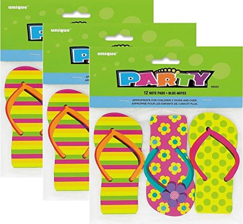 Flip Flop Notepad Party Favors, Assorted 12ct (3 pack)