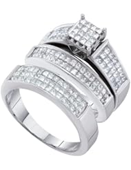 2.17CTW DIAMOND INVISIBLE TRIO SET