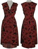 XOXO - XOXO Floral Stretch V-Neck Dress W/ O-Ring