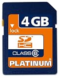 Platinum Secure Digital High Capacity (SDHC) Speicherkarte 4 GB
