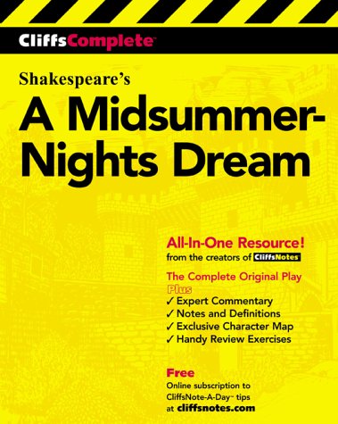 A Midsummer Night's Dream: Complete Study Edition (Cliffs Notes)