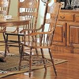 Molina Arm Chair in Light Oak [Set of 2]