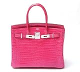 (エルメス) HERMES 世界限定7個  ハンドバッグ バーキン30ｃｍ フューシャピンク クロコポロサス ダイヤ金 [並行輸入品] HERMES 限定