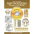 Full-Color Art Nouveau Designs and Motifs CD-ROM and Book (Dover Pictorial Archives)