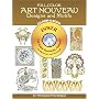 Full-Color Art Nouveau Designs and Motifs CD-ROM and Book (Dover Pictorial Archives)