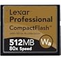 Lexar Media 512 MB 80x Pro Series Compact Flash Card (CF512-80-380)