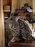Blanket America Cannes 4-Piece King Comforter Set, Black