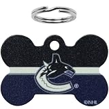 NHL Vancouver Canucks Bone Engravable Pet ID Tag