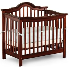 Haley Mini Crib in Mocha by Nursery Smart by Nursery Smart