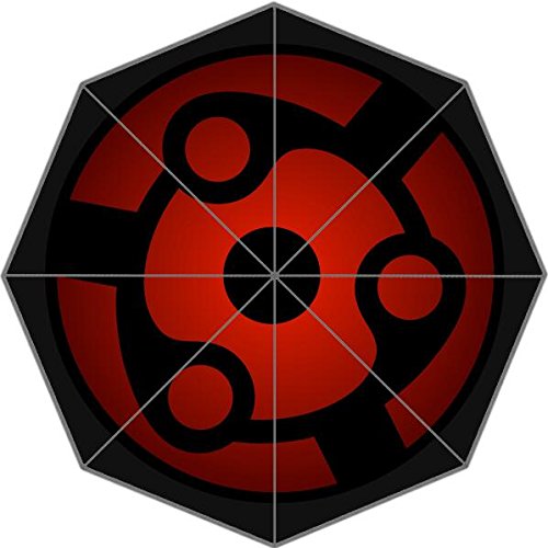 Famous Japanese Anime Naruto Blood Around Eyes Patttern Waterproof Sunny/Rain 43.5 inch Umbrella