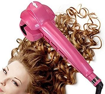 Salon Collection Automatic Steam Curlers Harmless to Hair Ceramic Electric Hair Curler Machine Rose Red