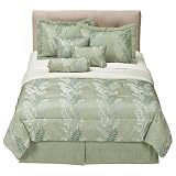 Review Morgan Home  / - Green Skyler 7-pc. Jacquard Comf Set - King