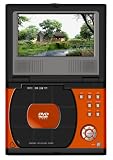Curtis DVD7015 7-Inch Portable DVD Player, Orange