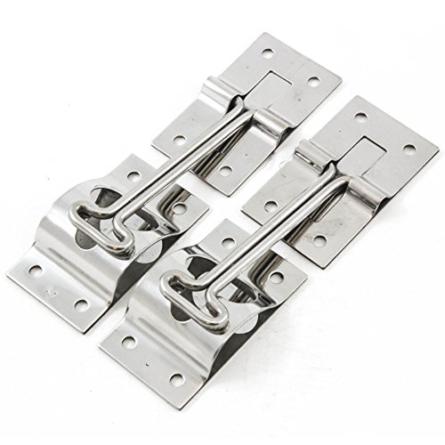Red Hound Auto2 Trailer 4 Inches T-Style Entry Door Catch Holder Metal Bracket Hook Keeper Stainless