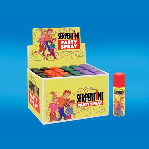 Serpentine Spray Confetti - 24 Cans